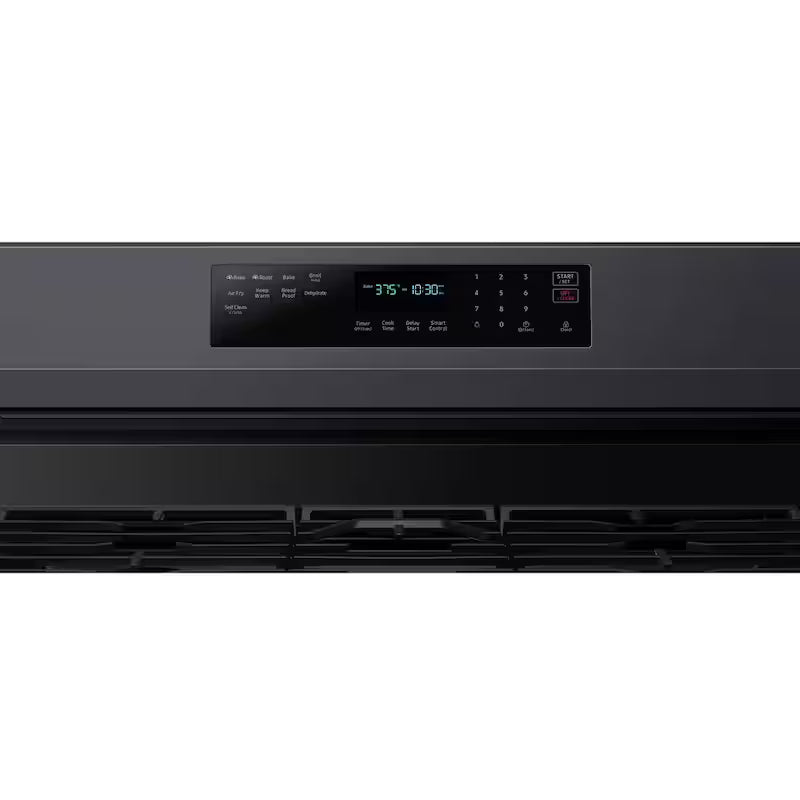 6 cu. ft. Wi-Fi Convection Gas Range with AirFry in Black Stainless Steel G9115