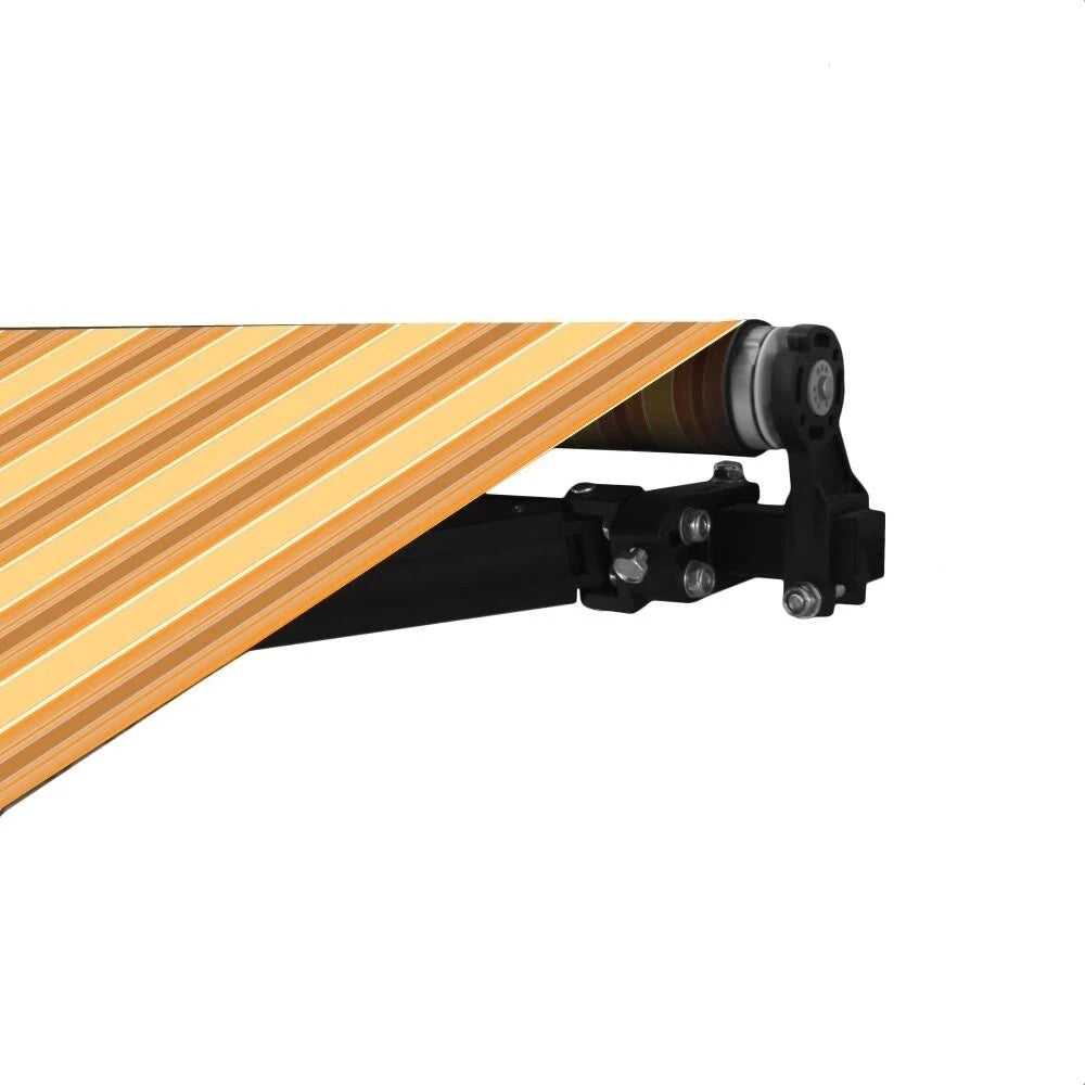 Black Frame Motorized Retractable Canopy Awning 16 x 10 Feet D23781