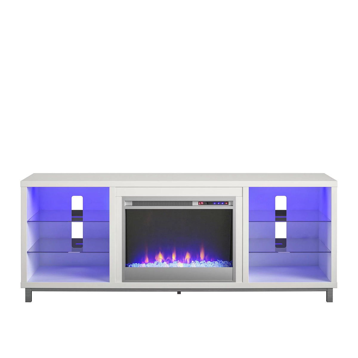 White Fireplace TV Stand E329