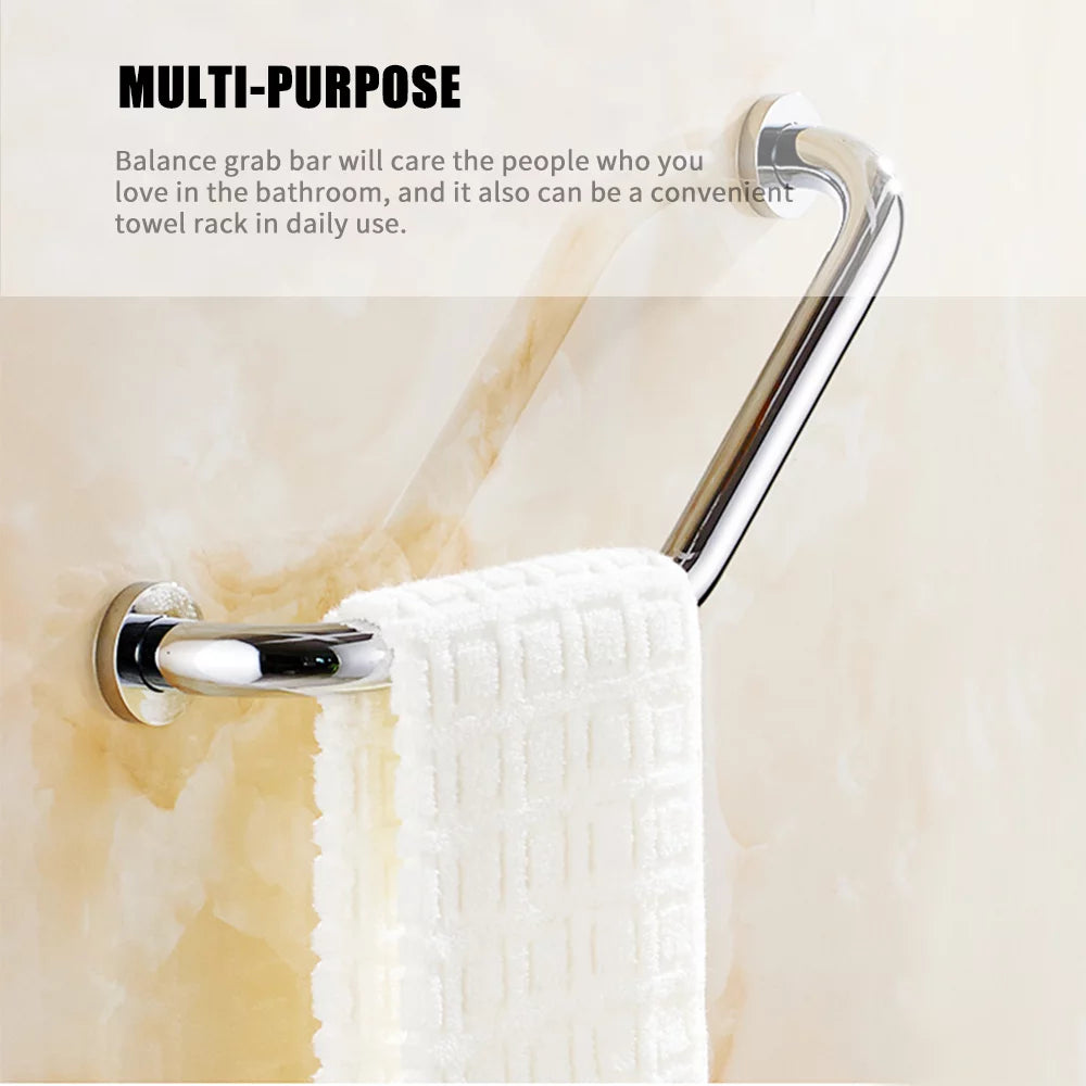 Bathroom Grab Bar Stainless Steel Chrome Safety Rail O184399