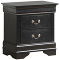 Black 2-Drawer Nightstand J264523