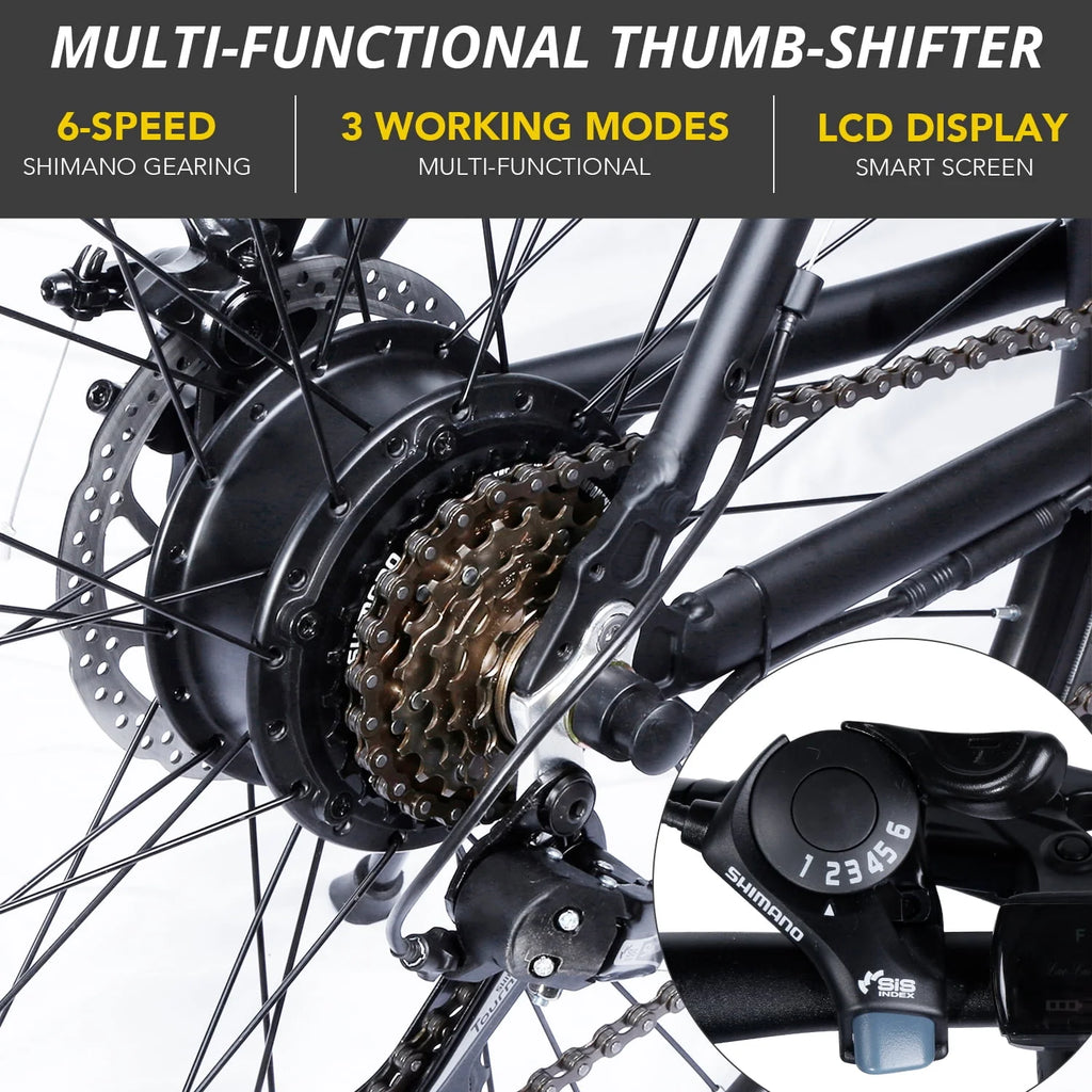 26 inch 350W 20 mph 18 Speed Electric Bike K371