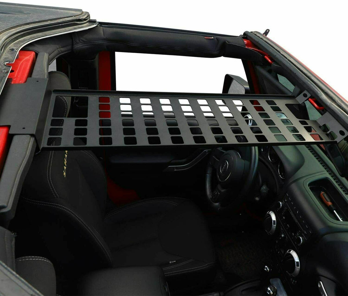 Black Roof Rack Hard Top Molle Luggage Panel A563008
