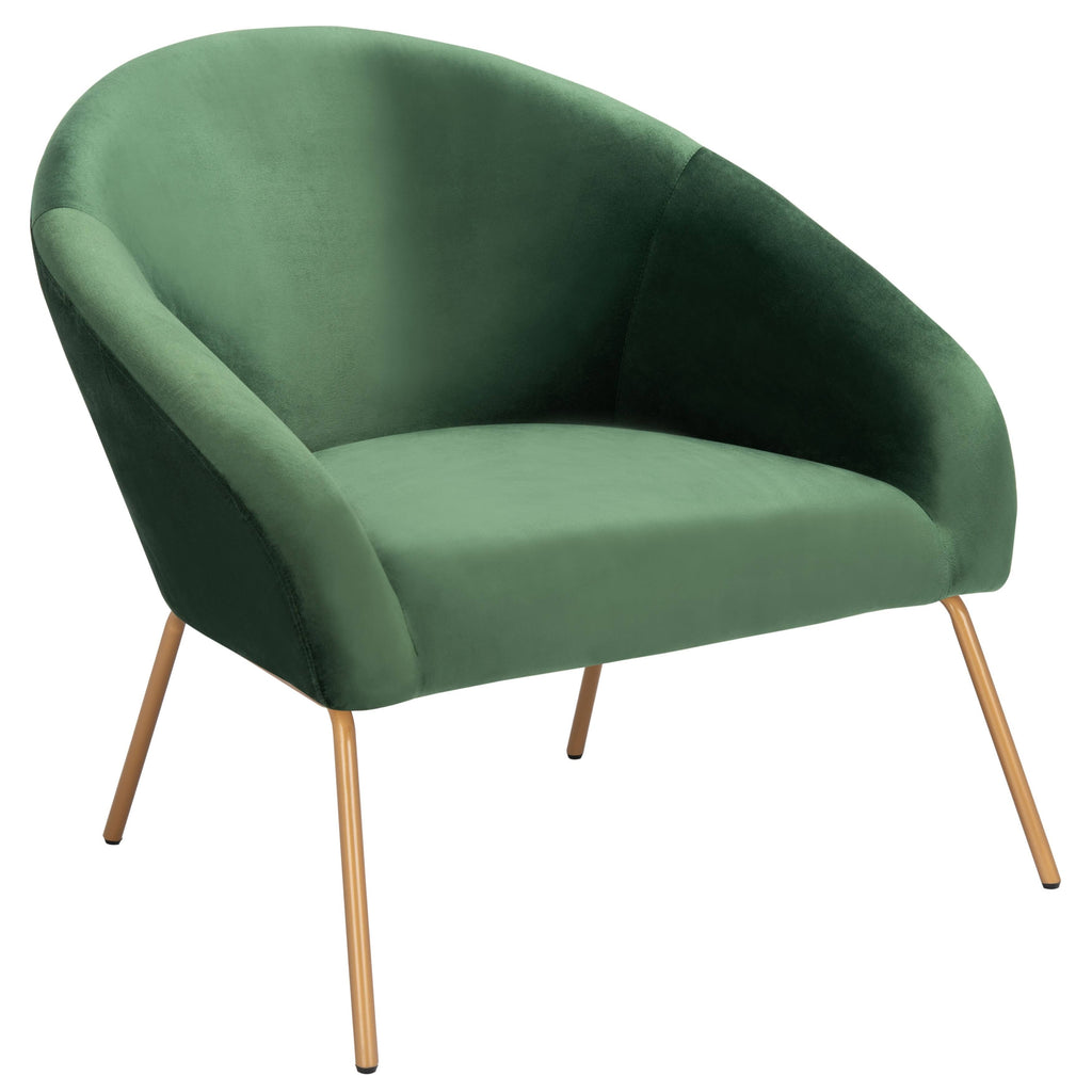 Cream Velvet Accent Chair V679