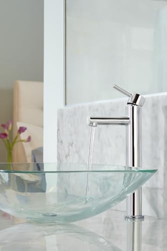 Chrome One-Handle Single Hole Vessel Sink Bathroom Faucet J380740