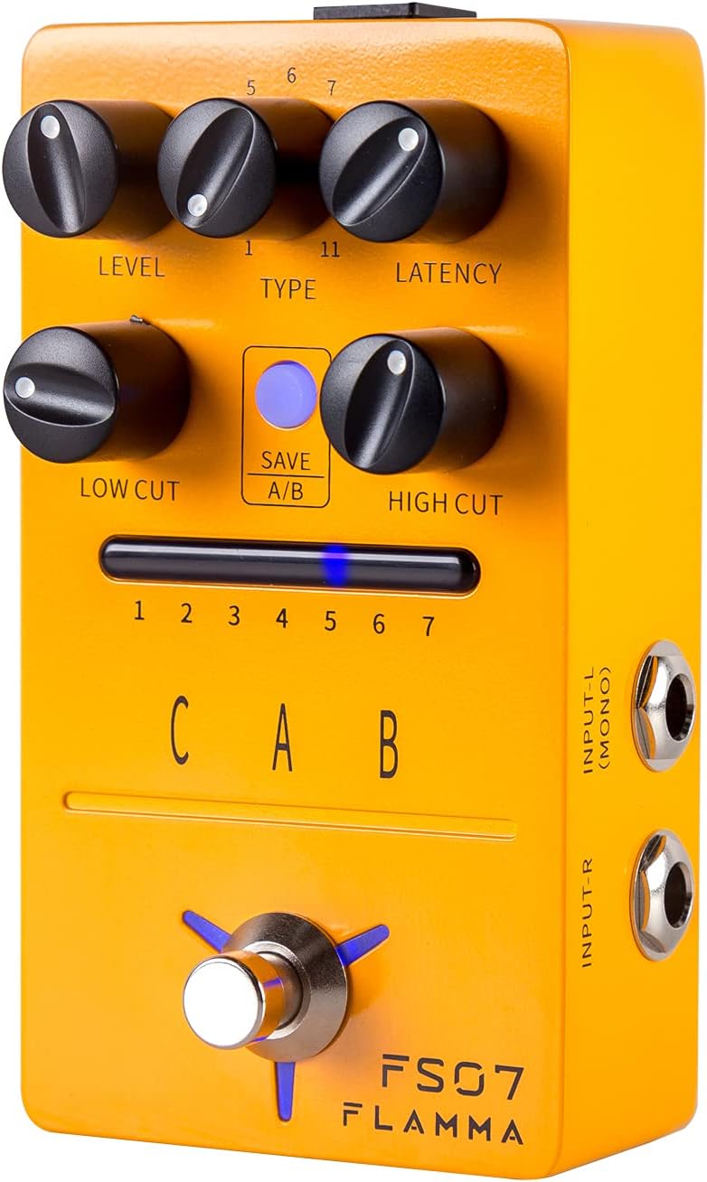 Cabinet Simulator Stereo Guitar Pedal with 11 Built-in Effects N8147