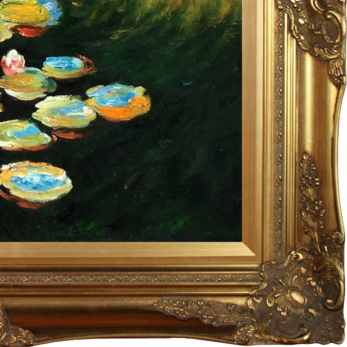 Water Lilies with Gold Frame C299