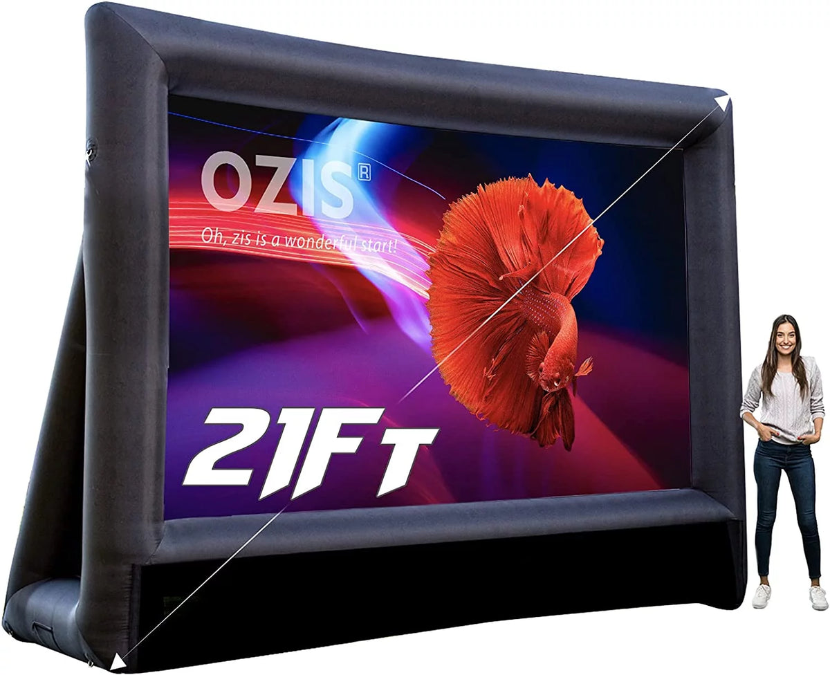 16Ft Inflatable Projector Movie Screen with Blower R4877