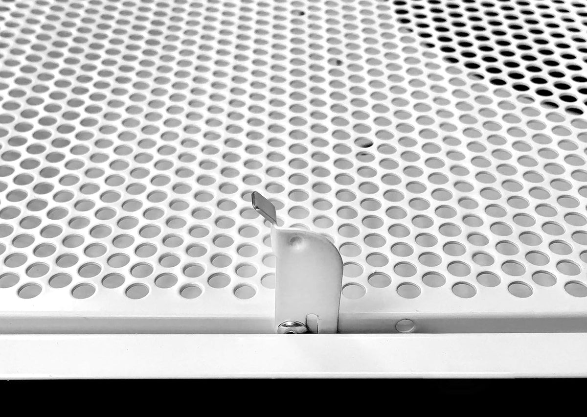 24 x 24 Metal Drop Ceiling Return Grill with 12 Collar I5673