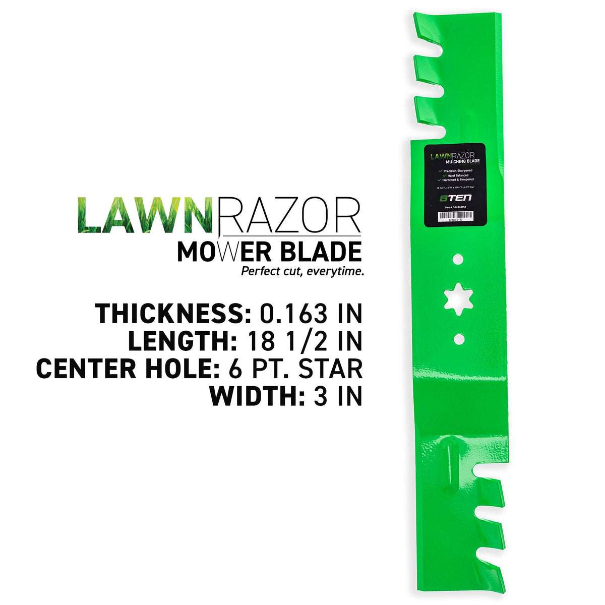 54 inch Mulching Blade 9 Pack X9134