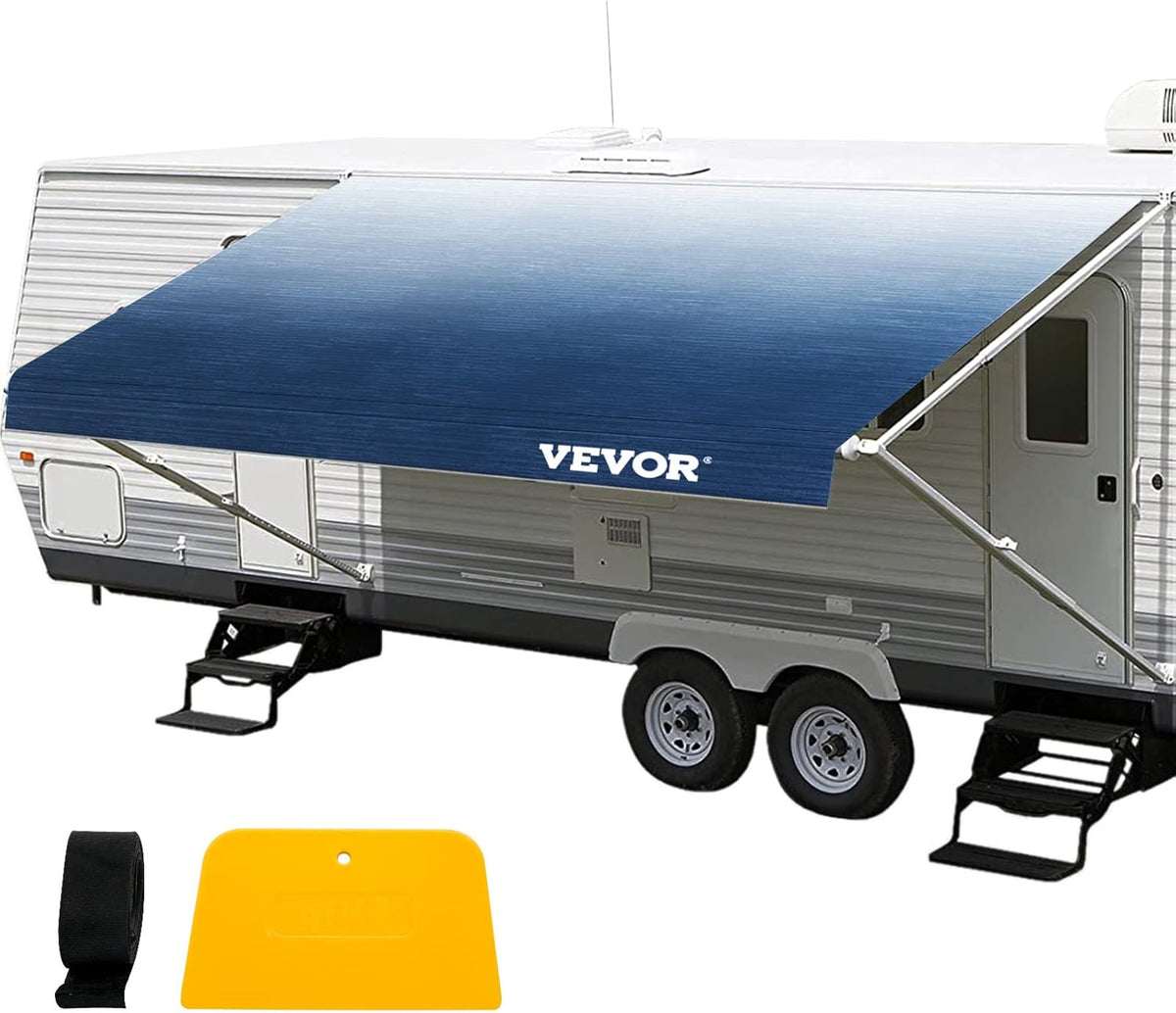 Slate Blue 15oz Vinyl RV Awning Replacement Fabric R4720
