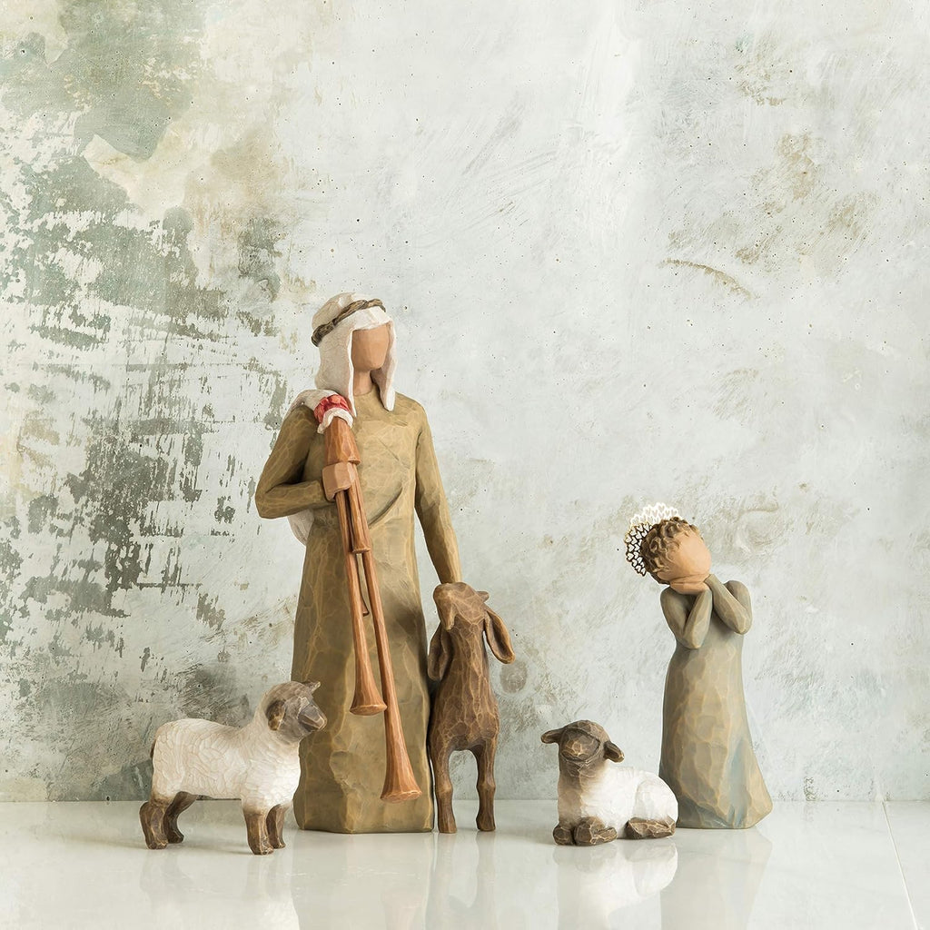 3-piece set hand-painted nativity figures U730