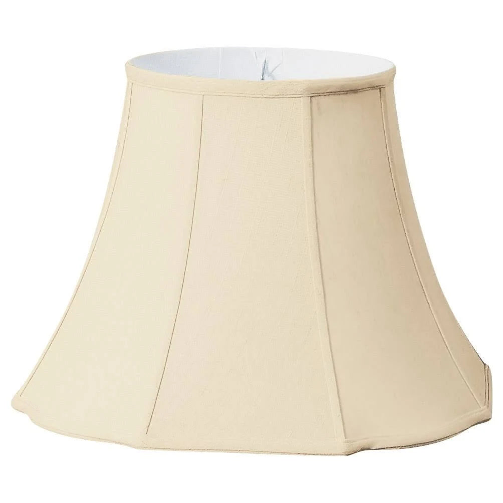 Beige Flare Bottom Outside Corner Scallop Lamp Shade, 10 x 18 x 13 J3108