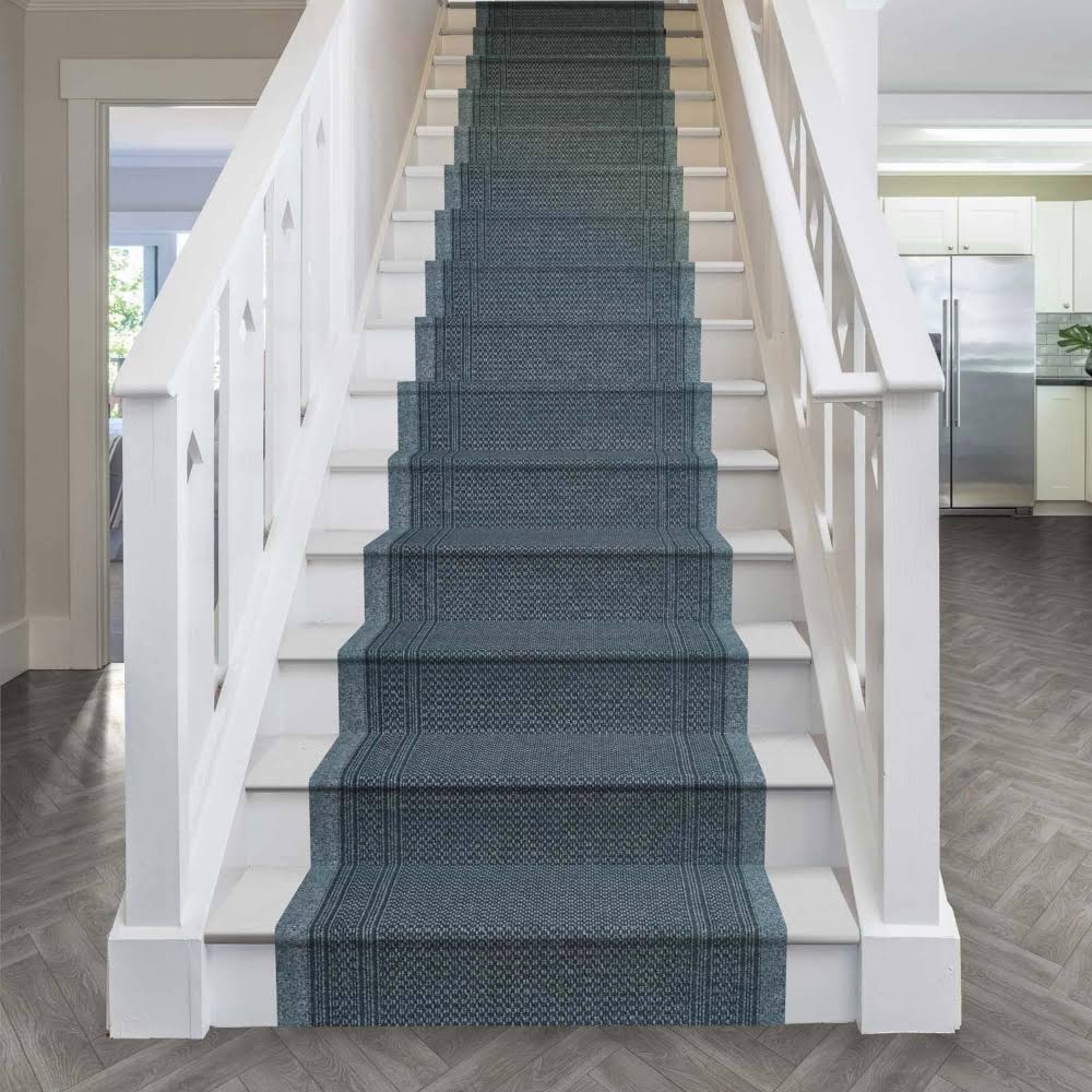 Aztec Gray Stair Carpet Runner E15895