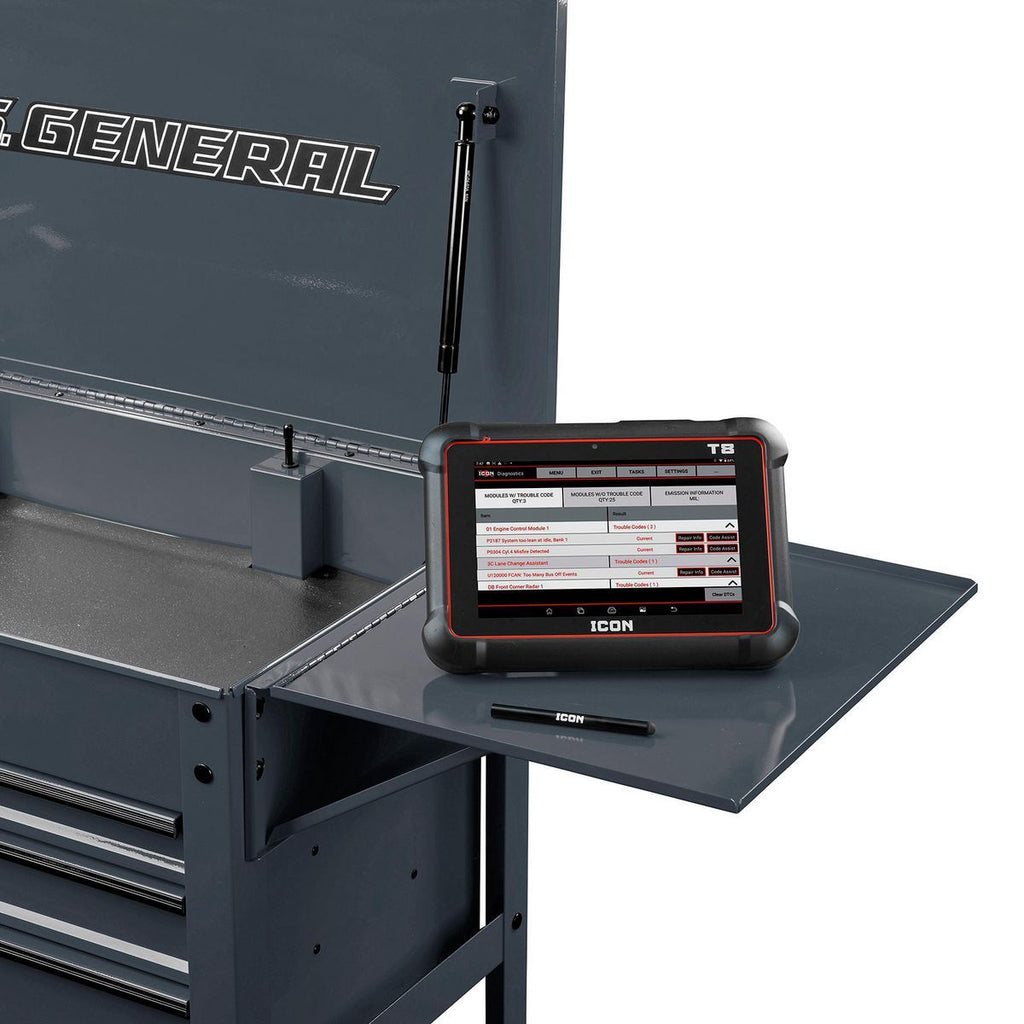 Slate Gray Folding Side Tray T1627