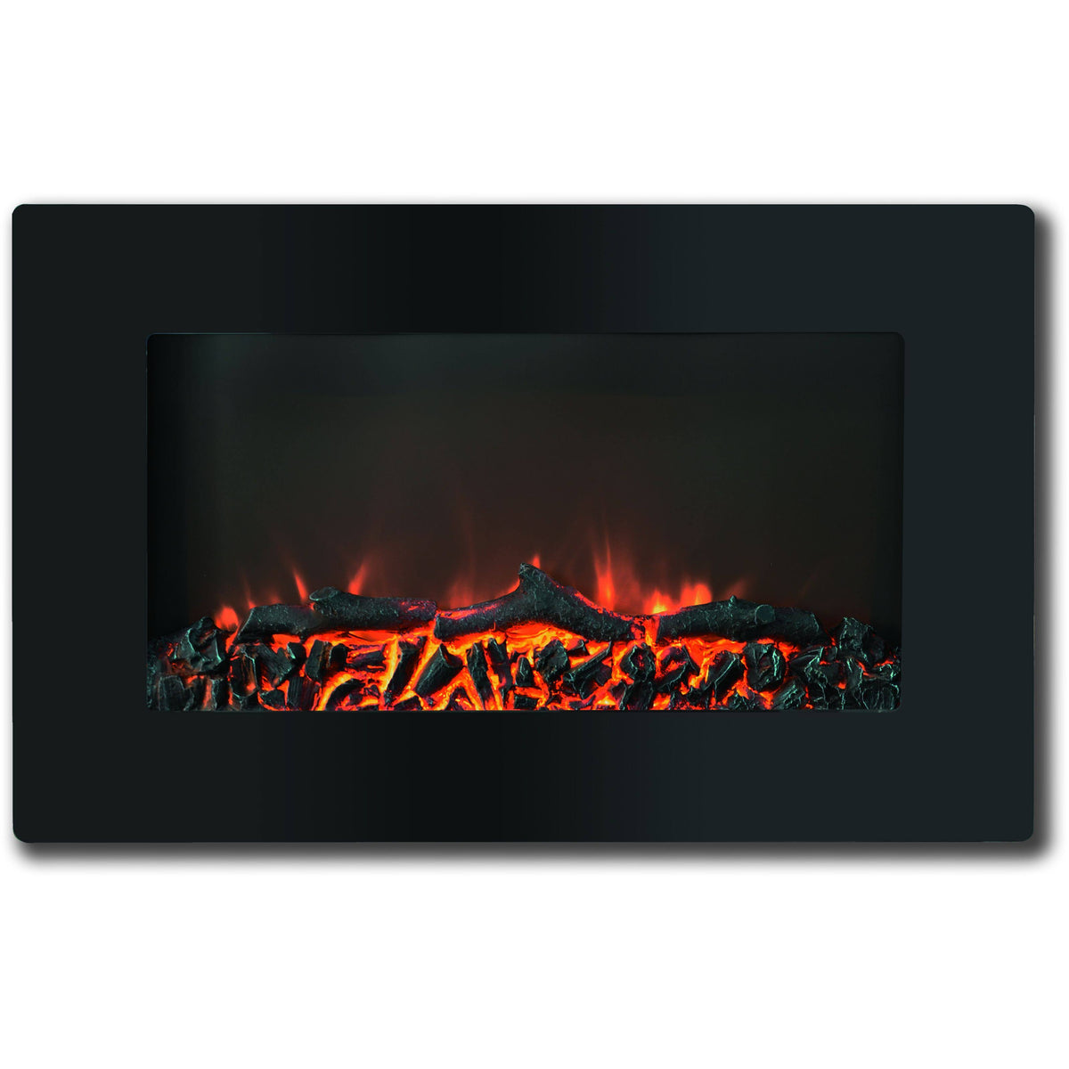 30x22 Wall Mount Electronic Fireplace with Logs S23217