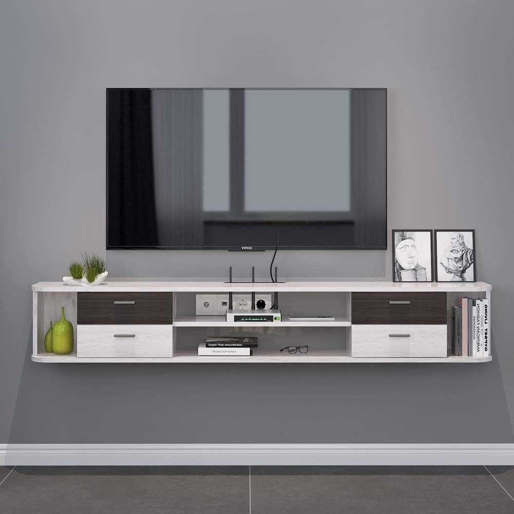 Wall Mounted Floating TV Stand with 4 Drawers A9913