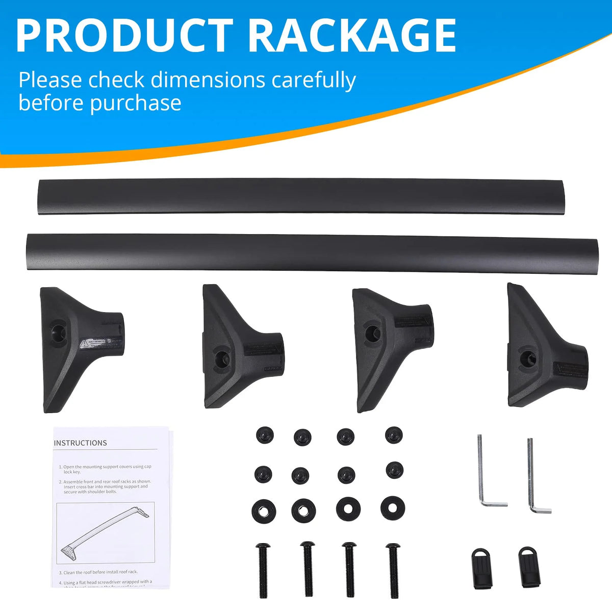 Heavy Duty Steel Roof Rack Cross Bars for Toyota RAV4 U200909