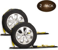 2 Wheel Ratchet Strap with E-Track Fittings and Rubber Blocks O845