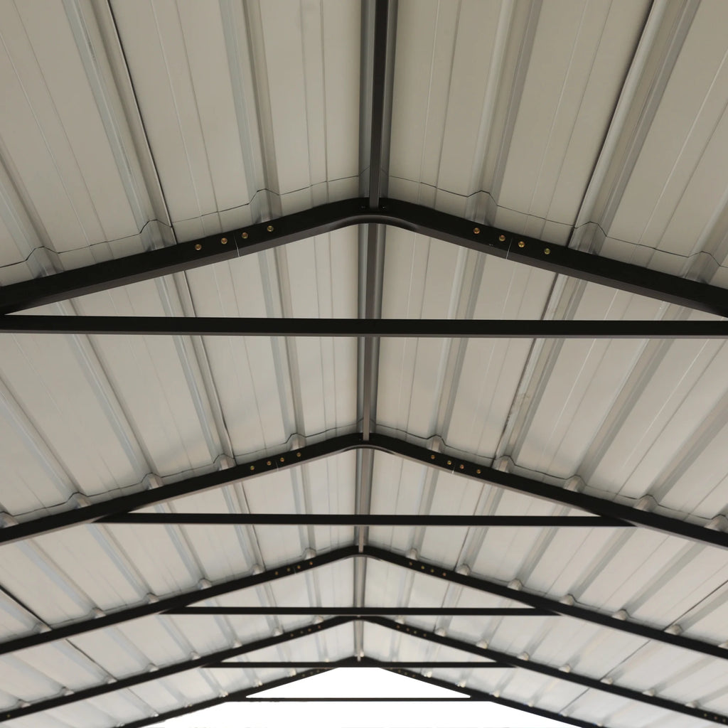 20 x 20 ft Metal Carport with Galvanized Steel Roof K5992