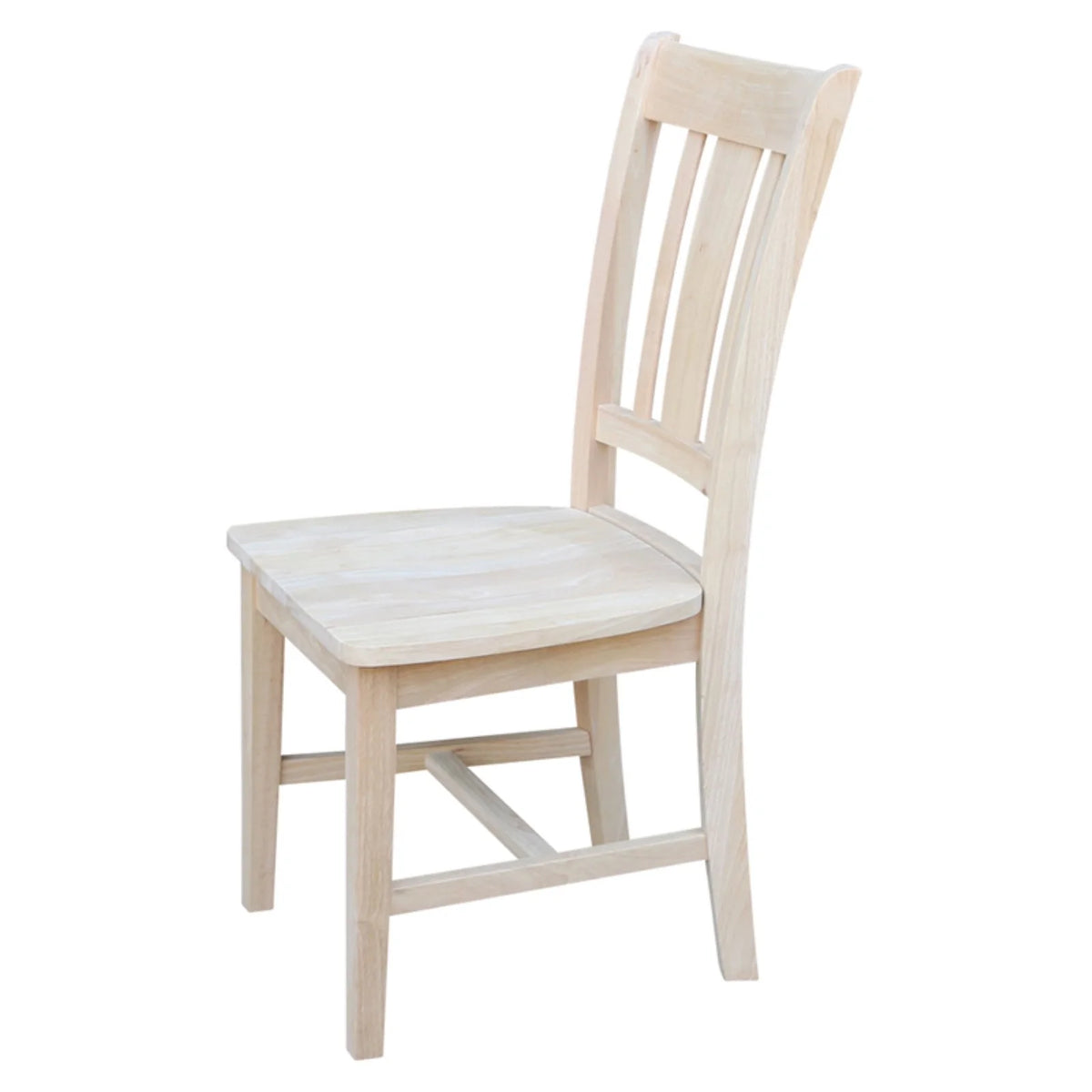 Unfinished Slat Back Dining Chair Set of 2 B6833