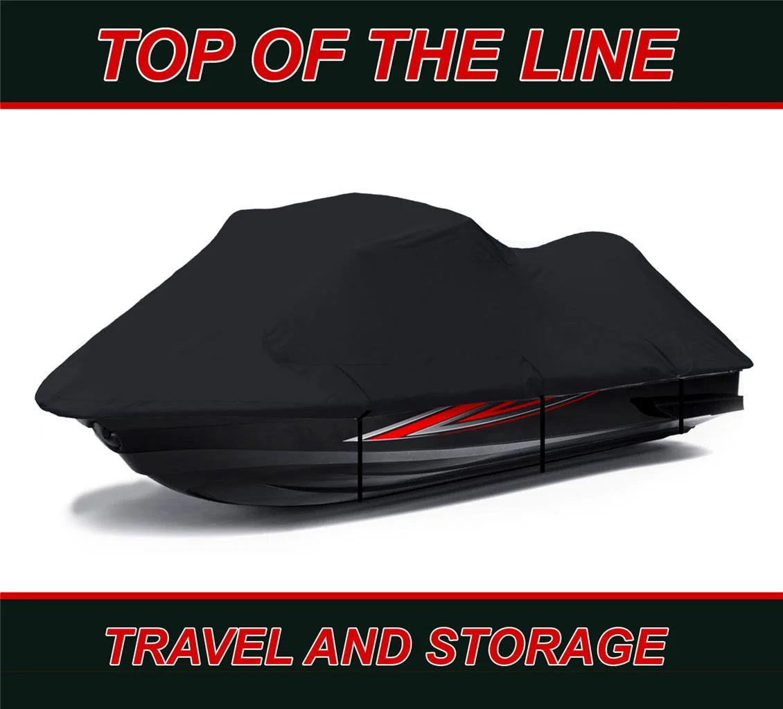 Black Jet Ski PWC Watercraft Cover 2 Seater 118" U639286