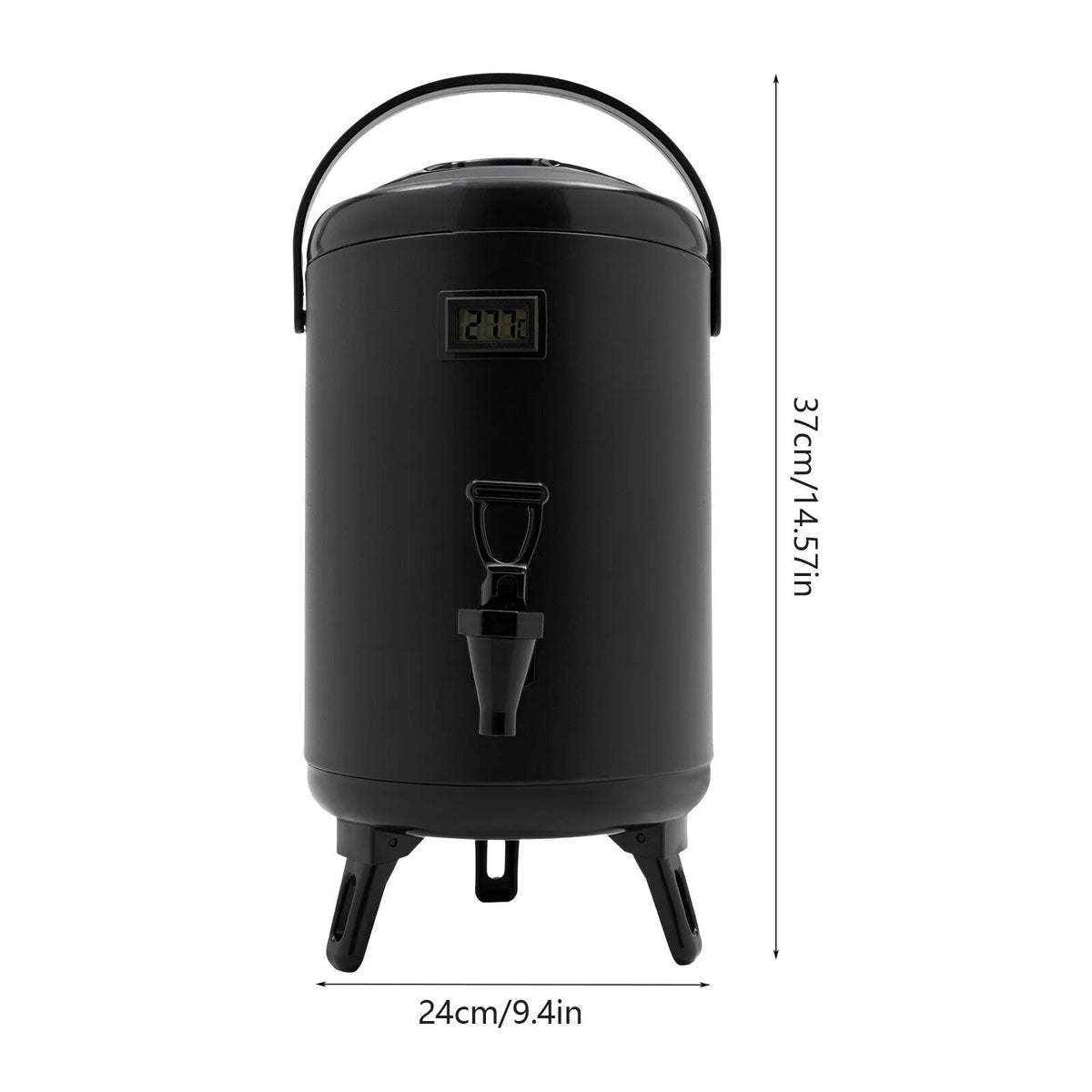 8L/2.11Gal Beverage Dispenser with Spigot & Thermometer X49816