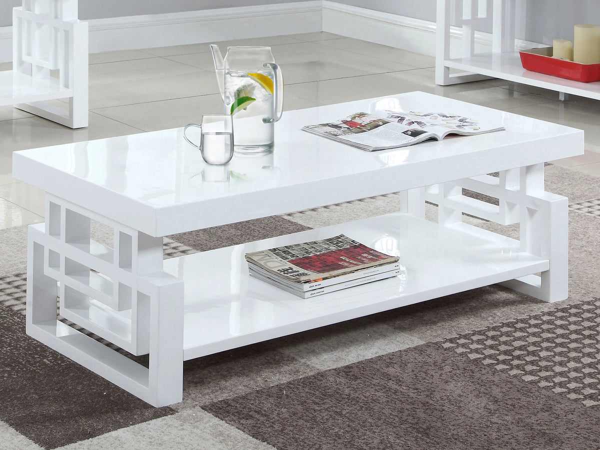 High Glossy White Coffee Table V4405