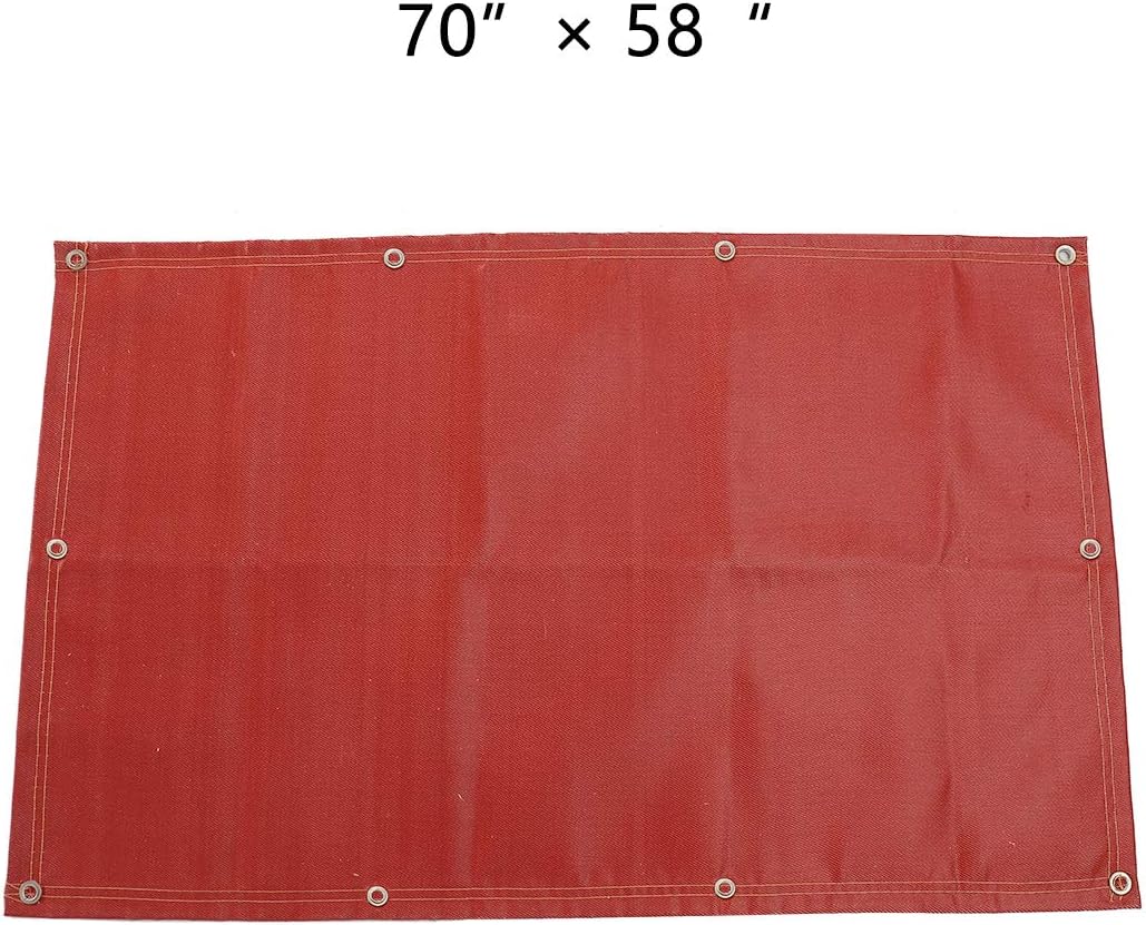 Fireproof Silicone Fire Pit Mat, Washable, 70”×58”, Pack of 2 W467
