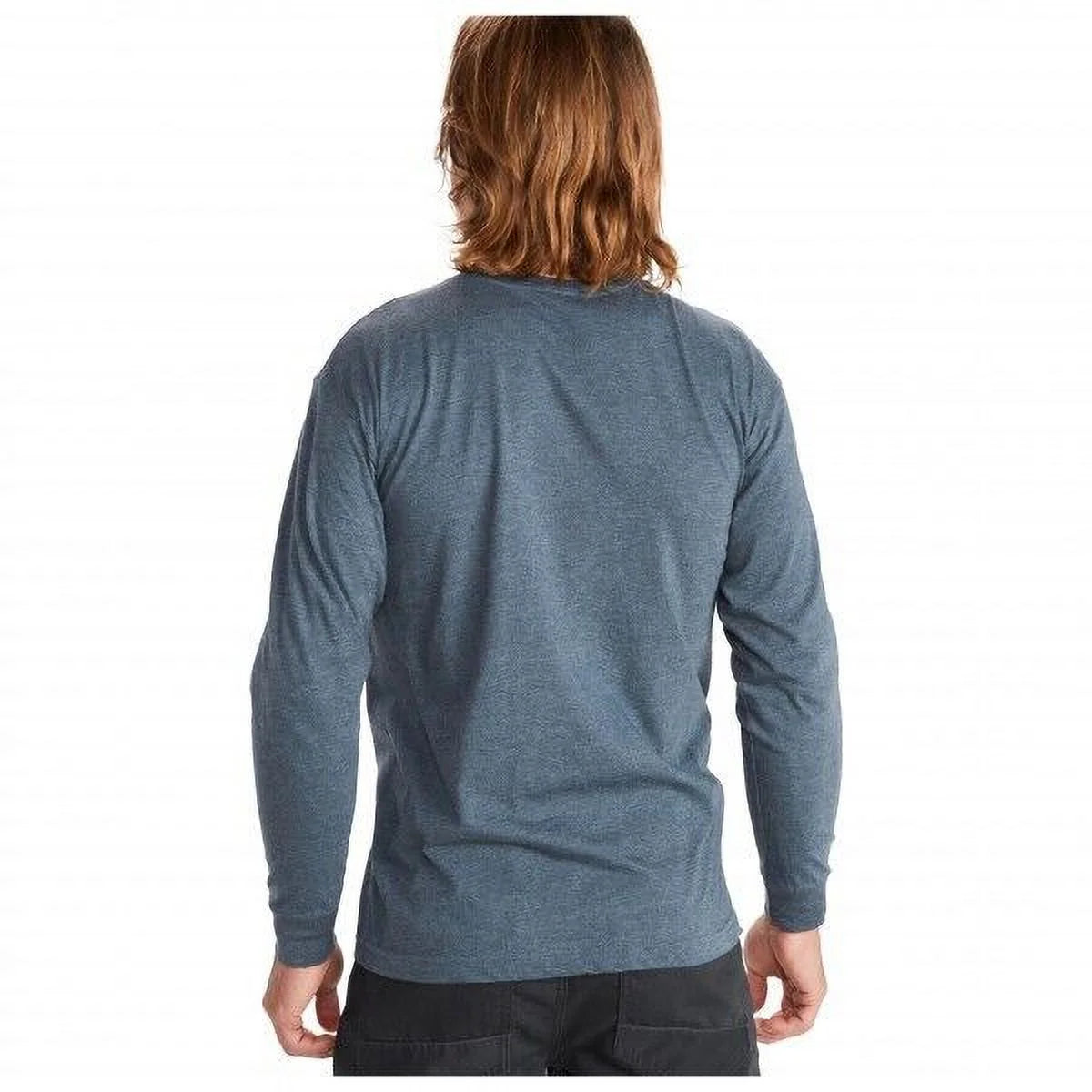 Navy Heather Men's Long Sleeve Graphic T Shirt F52545
