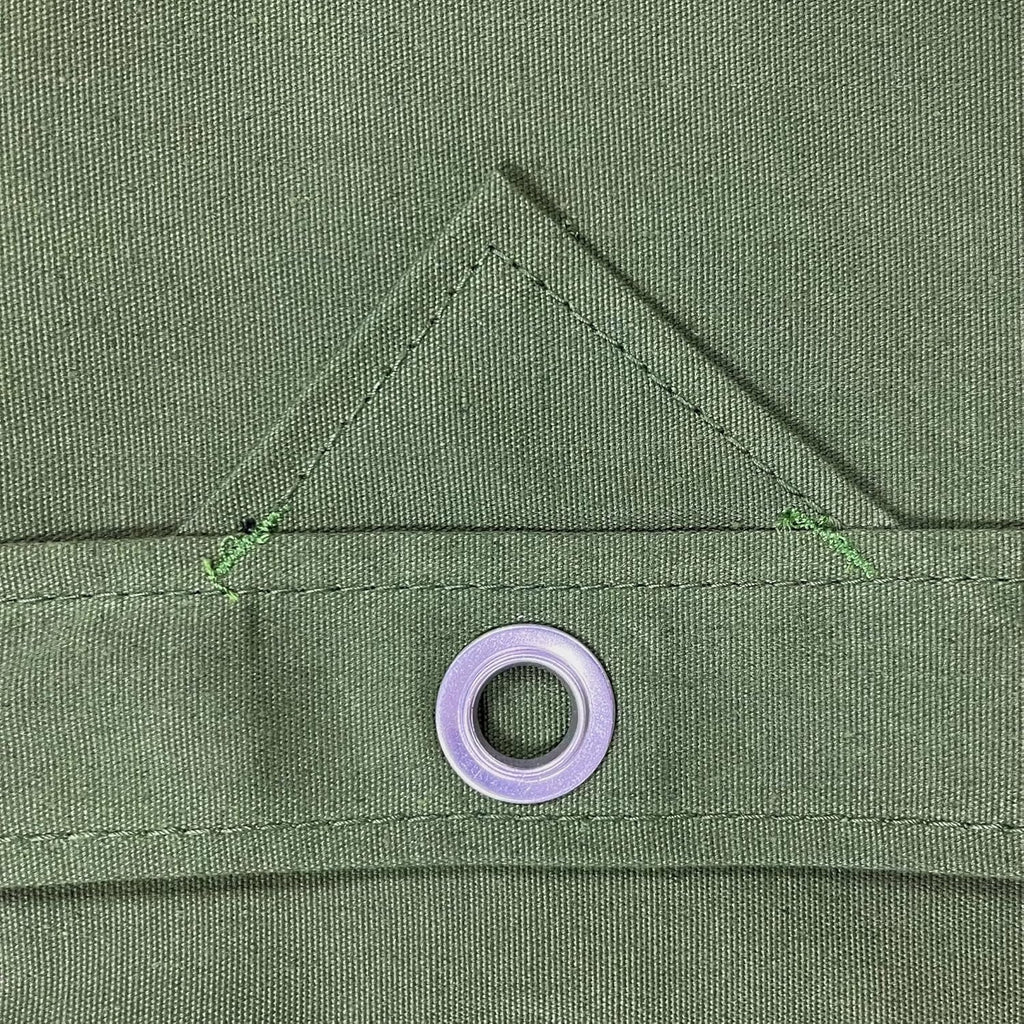 Canvas Tarp 6'x8' with Rustproof Grommets, 10oz Heavy Duty Tarpaulin Cover, Finished Size 6 x 8 Feet Pack of 2 G19606