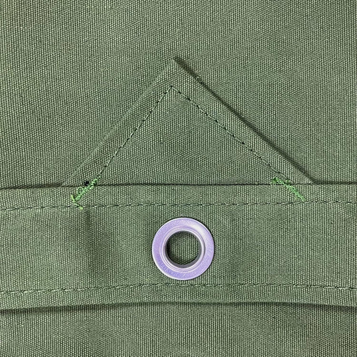 Canvas Tarp 6'x8' with Rustproof Grommets, 10oz Heavy Duty Tarpaulin Cover, Finished Size 6 x 8 Feet Pack of 2 G19606