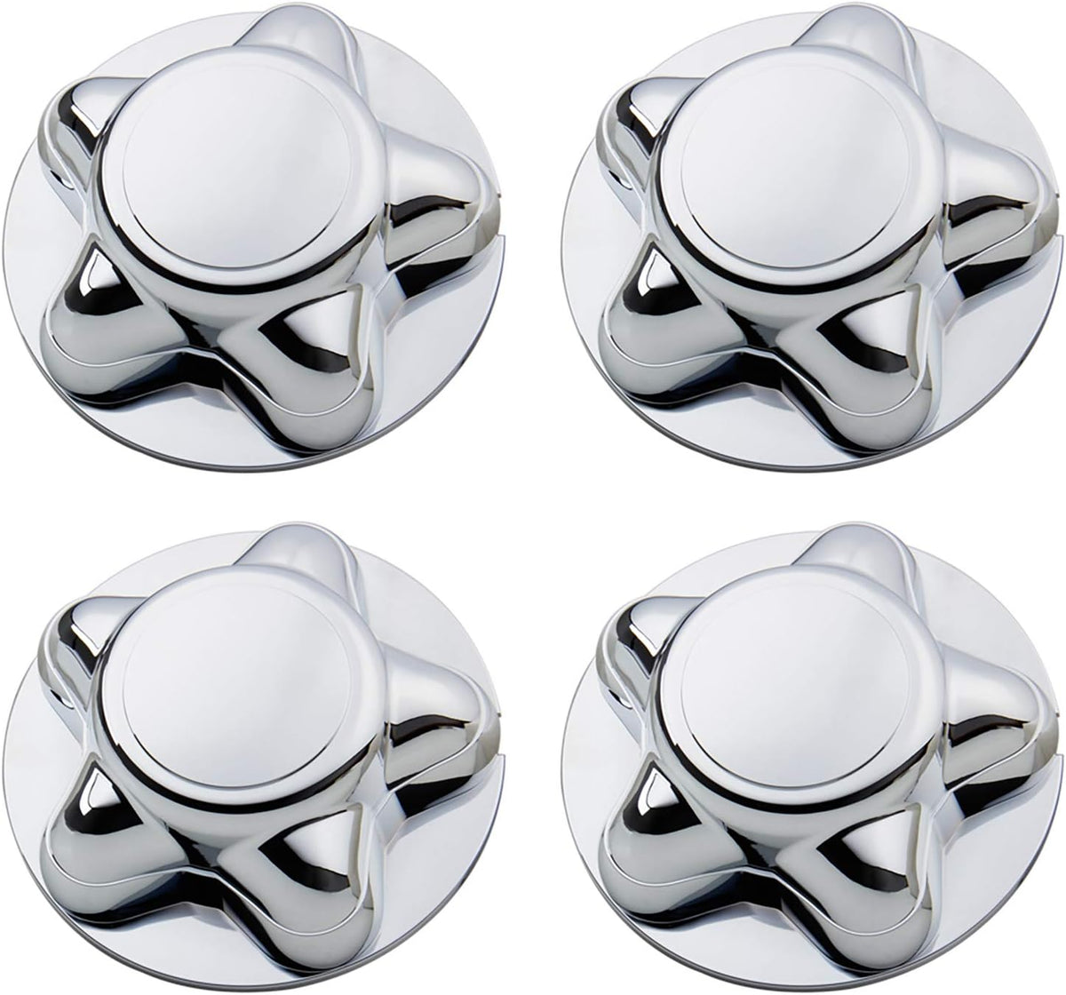 7" Center Cap with 5-Lug Steel Wheel Chrome Pack of 2 N160