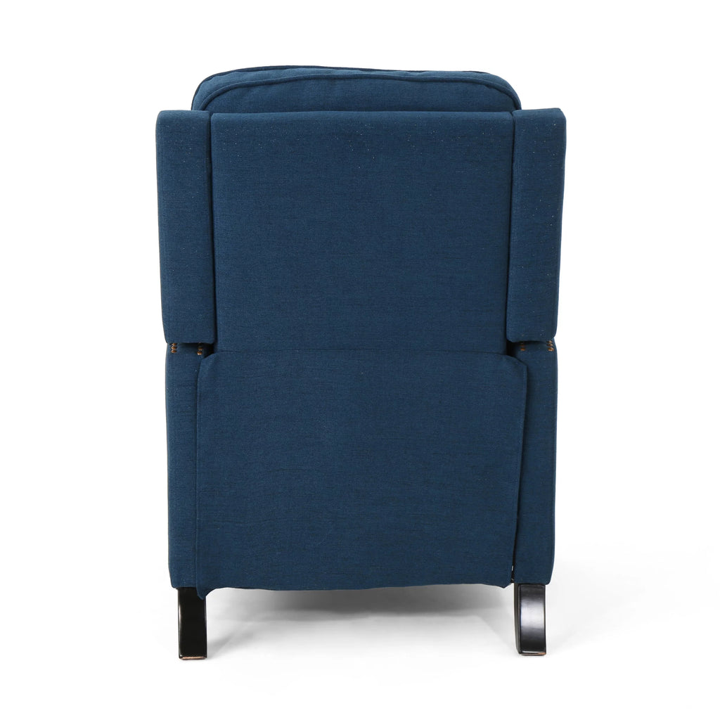Navy Blue Fabric Recliner K4908