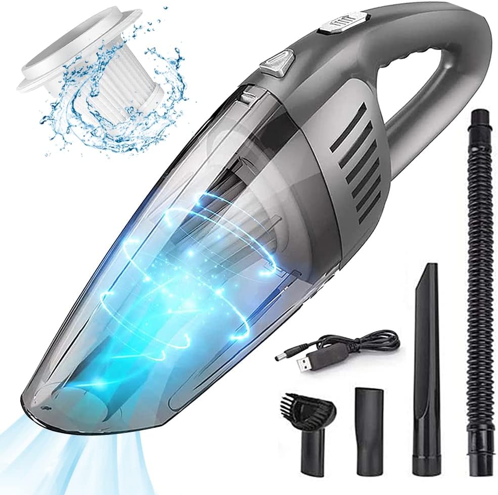 Handheld Cordless Vacuum 8000PA Wet Dry Grey Black Pack of 2 Z73510