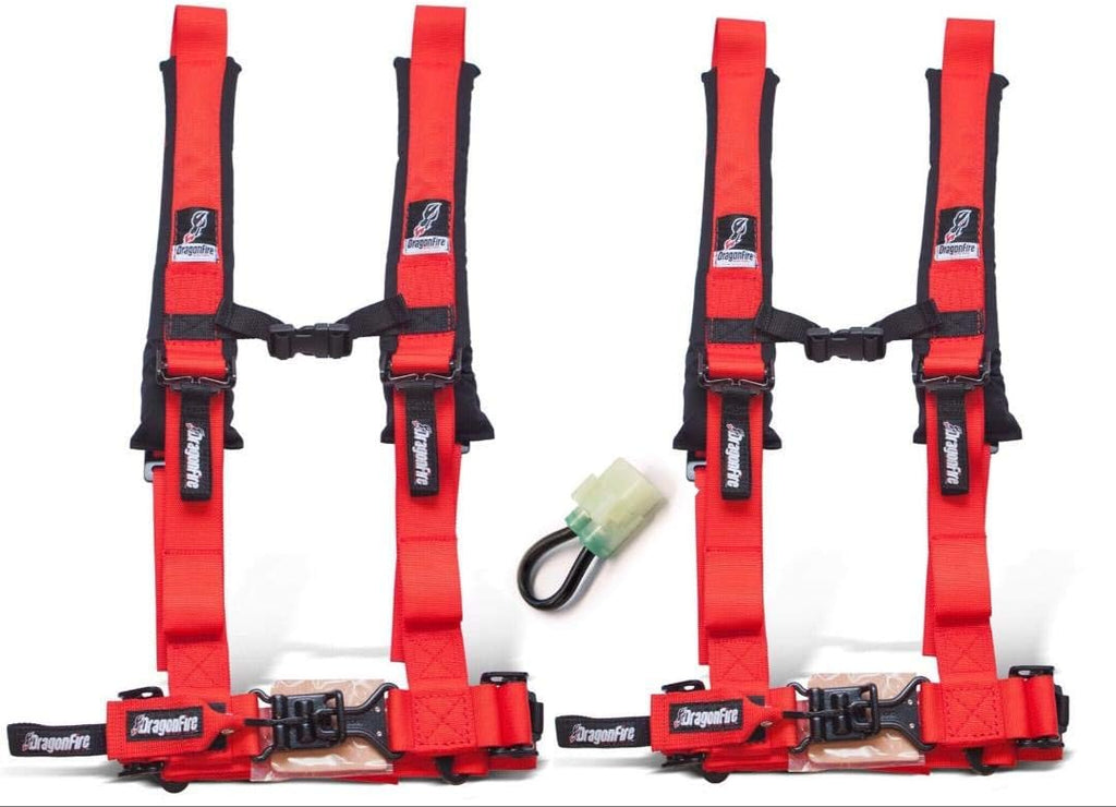 Red 2" 4-Point Harness Set of 2 F990538