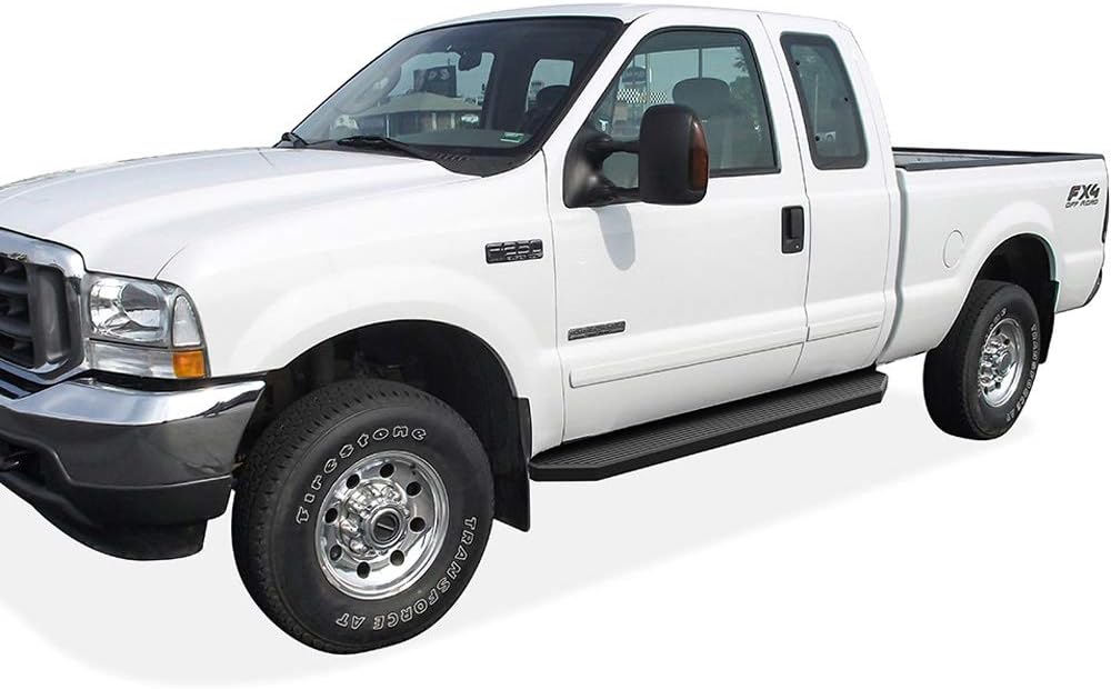 Black Powder Coated Aluminum Running Boards L9384
