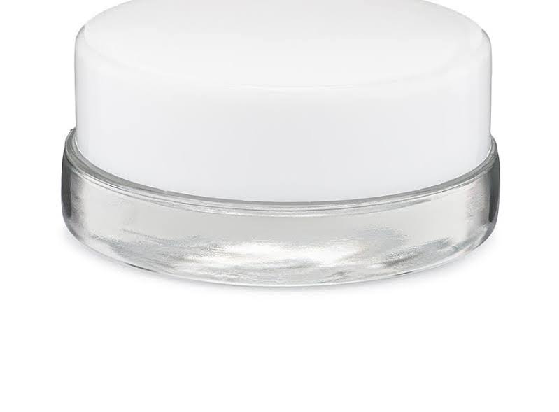Clear Glass Concentrate Container with Black Cap 270 Count K55166