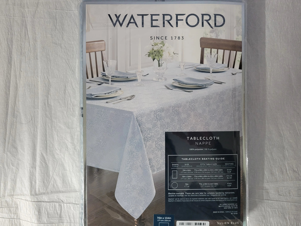 Blue 70x104" Polyester Tablecloth M5793