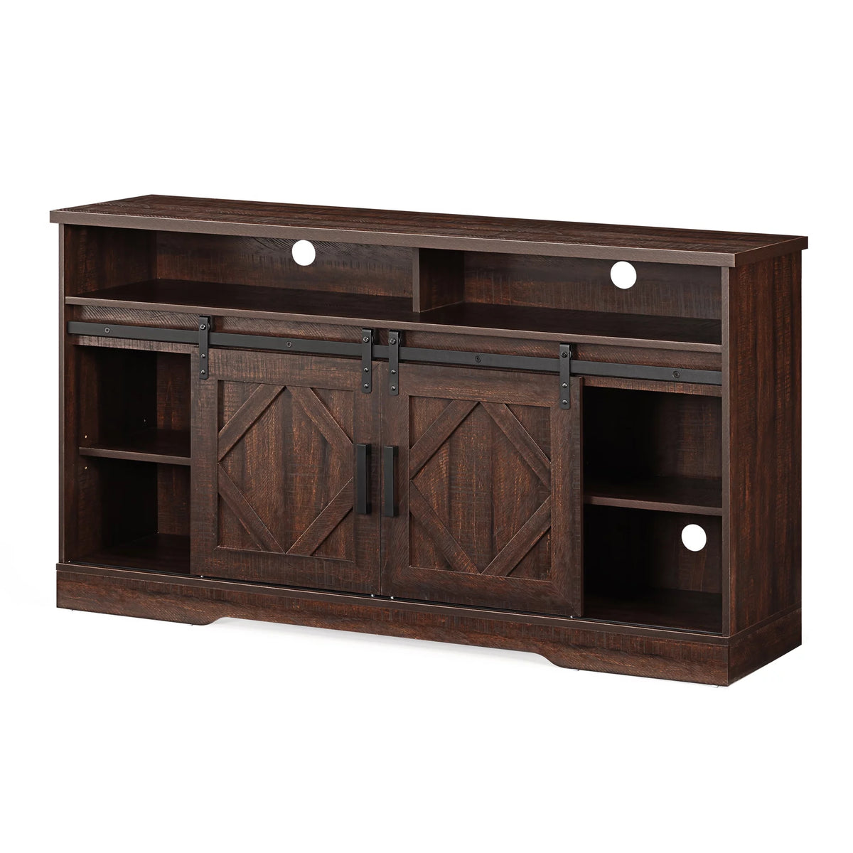 Brown Electric Fireplace TV Stand up to 65 inch K1950