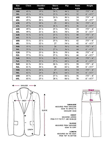 Men's 3 Button Single Breasted Dress Suits A3631
