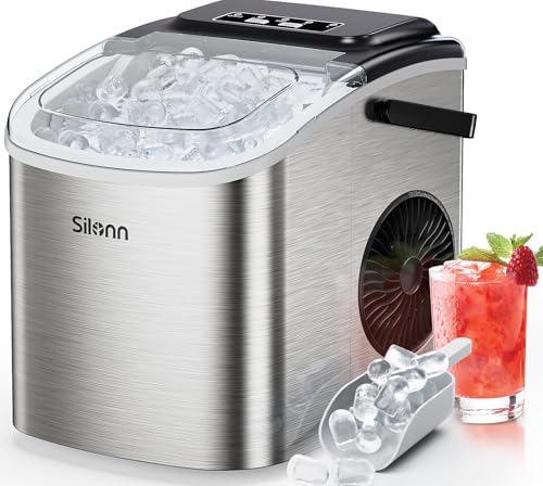 Countertop Ice Maker with Ice Scoop and Basket W5712