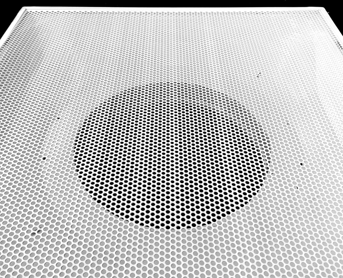 24 x 24 Metal Drop Ceiling Return Grill with 12 Collar I5673