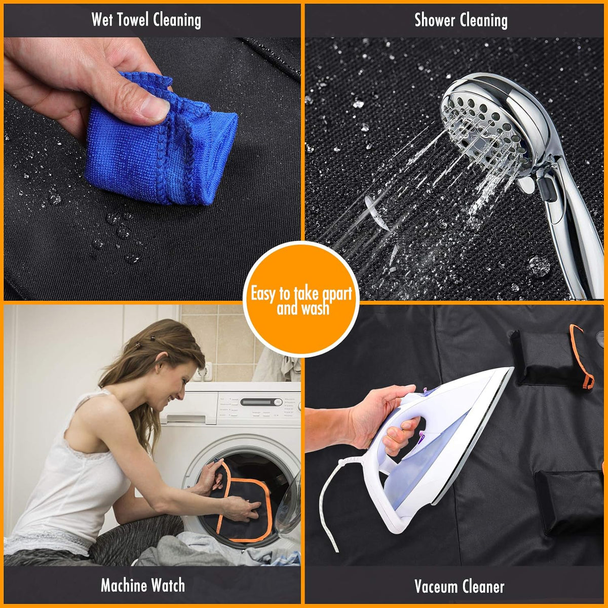 Yellow Washable Waterproof Pet Cargo Cover Liner D12582
