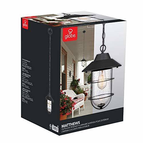 Matte Black Seeded Glass Pendant T22881