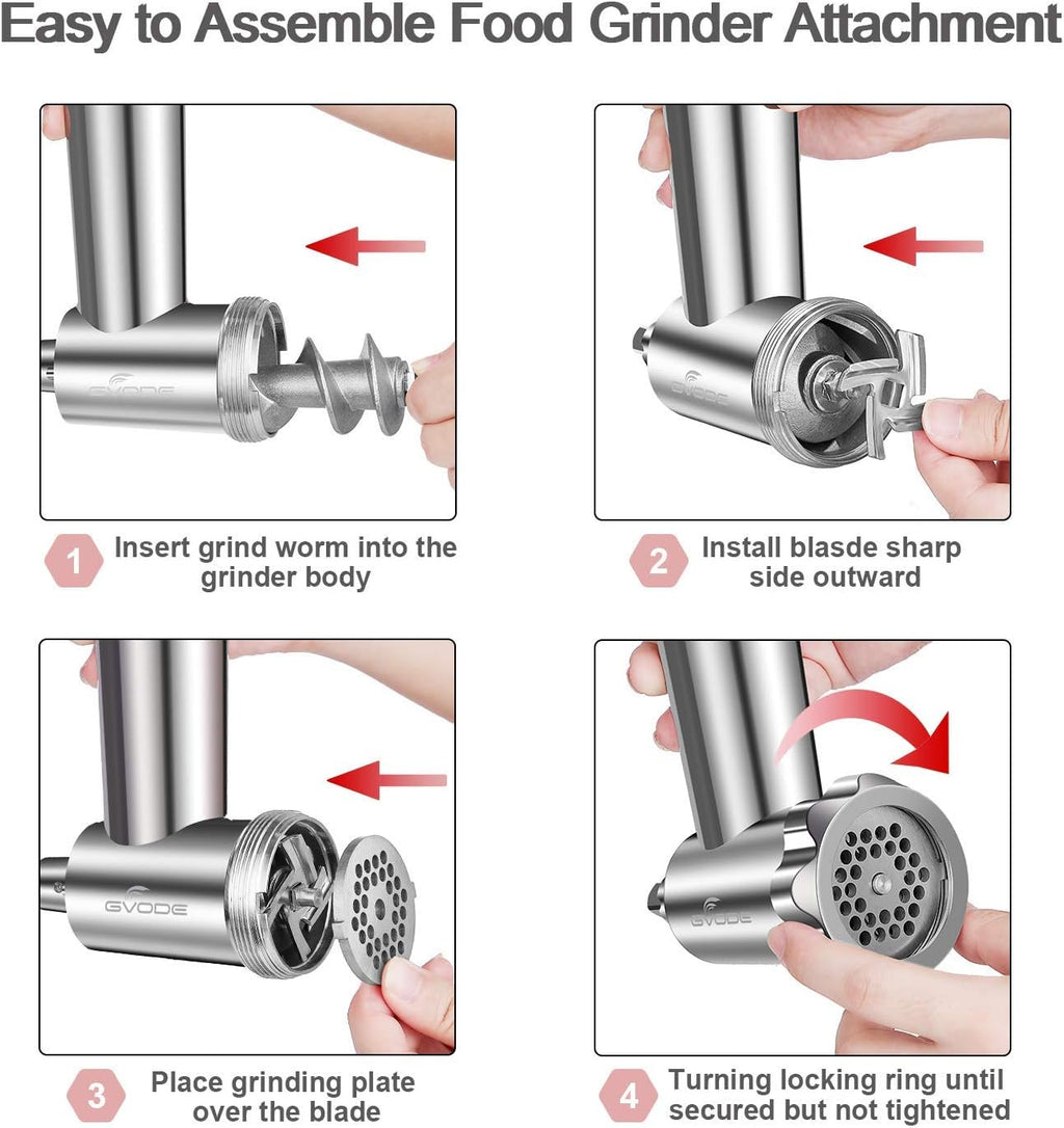 Meat Grinder Attachment for Stand Mixer, 3 Sausage Stuffer J60639