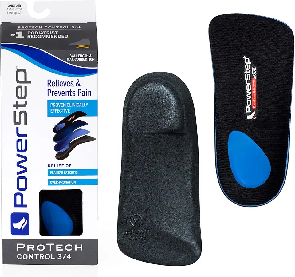 3/4 Orthotic Inserts with Premium Foam Heel I604