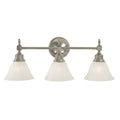 3-Light Brushed Nickel Sconce F896