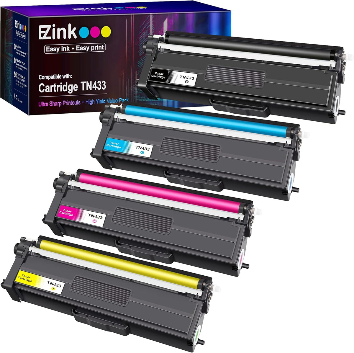 Compatible Toner Cartridge 4 Pack (Black, Cyan, Magenta, Yellow) L797587
