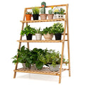 3 Tier Bamboo Flower Pot Shelf Stand Q470093